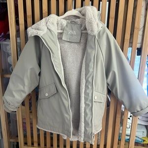 Zara toddler girls rain jacket size 4-5 yrs
